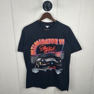 Vintage 90’s NASCAR Dale Earnhardt Black Tee Size Large